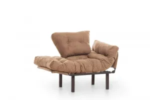 Kreslo ušiak Nitta Single - Light Brown