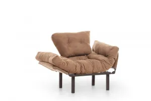 Kreslo ušiak Nitta Single - Light Brown