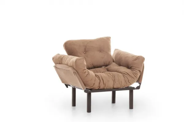 Kreslo ušiak Nitta Single - Light Brown