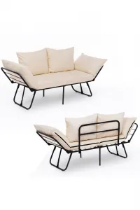 Dvojmiestna rozkladacia pohovka Viper 2-Seater - Light Cream