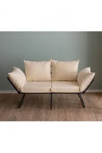 Dvojmiestna rozkladacia pohovka Viper 2-Seater - Light Cream