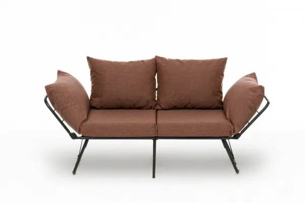 Dvojmiestna rozkladacia pohovka Viper 2-Seater - Light Brown