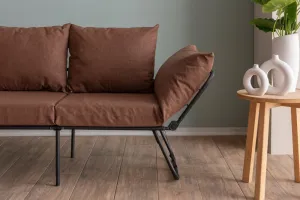 Dvojmiestna rozkladacia pohovka Viper 2-Seater - Light Brown