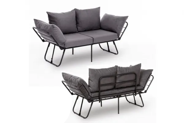 Dvojmiestna rozkladacia pohovka Viper 2-Seater - Grey