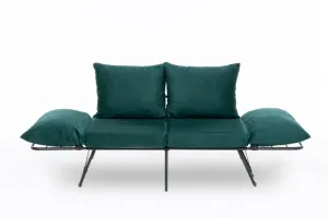 Dvojmiestna rozkladacia pohovka Viper 2-Seater - Petrol Green