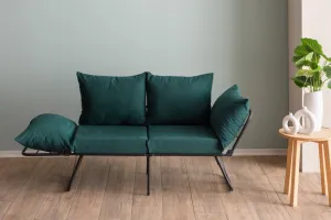 Dvojmiestna rozkladacia pohovka Viper 2-Seater - Petrol Green