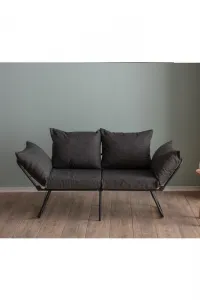Dvojmiestna rozkladacia pohovka Viper 2-Seater - Dark Grey