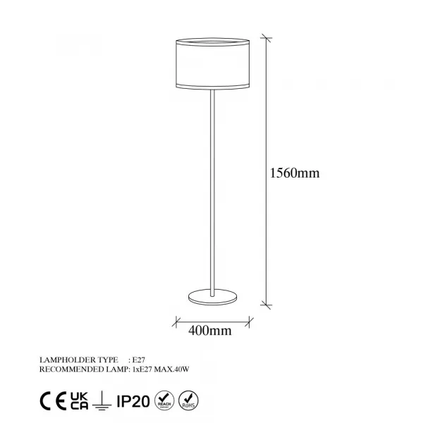 Stojacia lampa Way - 11612