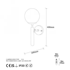 Nástenná lampa King - 11458
