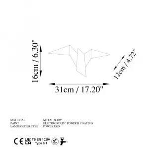 Nástenná lampa Pacalı - 13503 - M