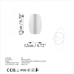 Nástenná lampa Heybe - 13626
