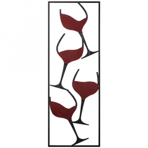 Dekoratívny kovový doplnok Wine - 1