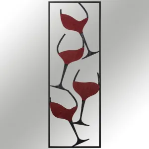 Dekoratívny kovový doplnok Wine - 1