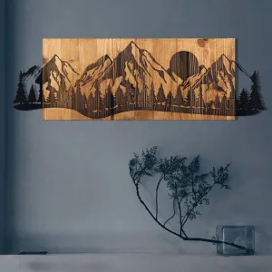 Dekoratívny drevený doplnok na stenu Sundown