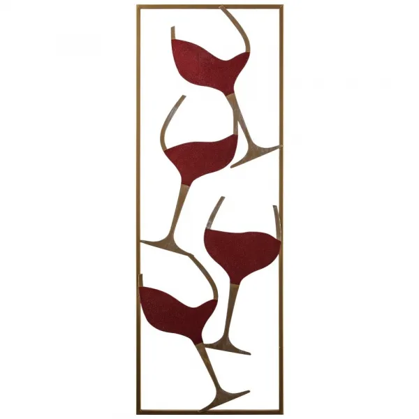 Dekoratívny kovový doplnok Wine - 2