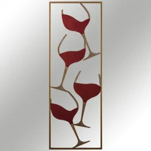 Dekoratívny kovový doplnok Wine - 2