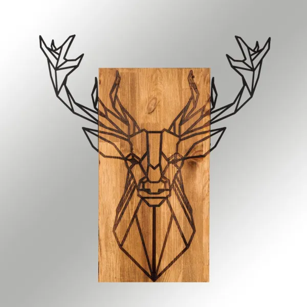 Dekoratívny drevený doplnok na stenu Deer