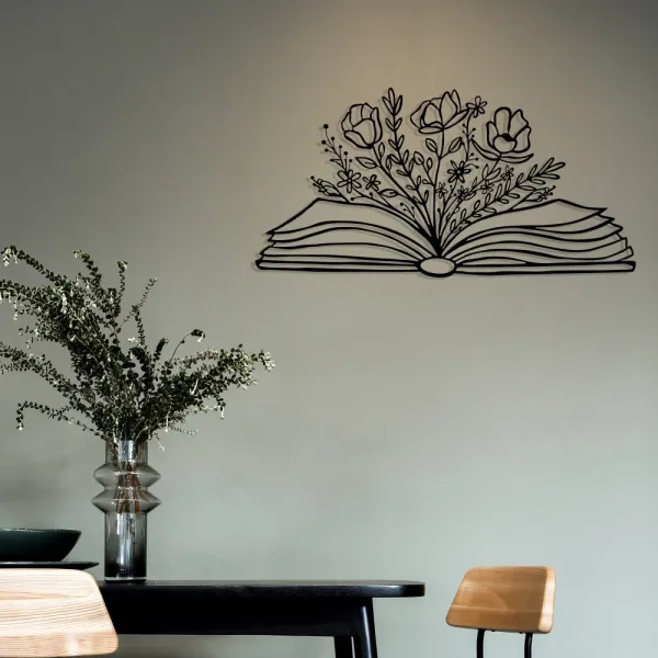 Dekoratívny kovový doplnok na stenu Culture Flower