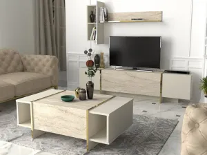 TV skrinka / Obývacia stena Veyron - Travertine