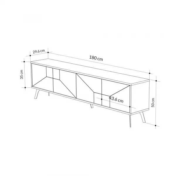 TV stolík Dune - Oak