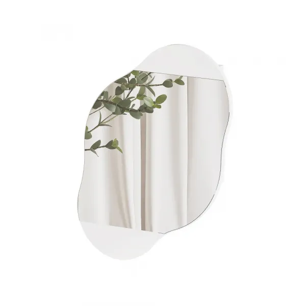 Kúpeľňová skrinka Cloud Storage Bathroom Wall Mirror - White