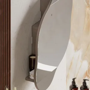 Kúpeľňová skrinka Cloud Storage Bathroom Wall Mirror - Light Mocha