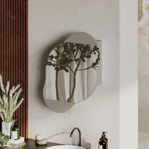 Kúpeľňová skrinka Cloud Storage Bathroom Wall Mirror - Light Mocha