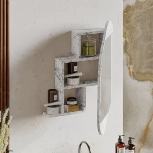 Kúpeľňová skrinka Cloud Storage Bathroom Wall Mirror - Carrara