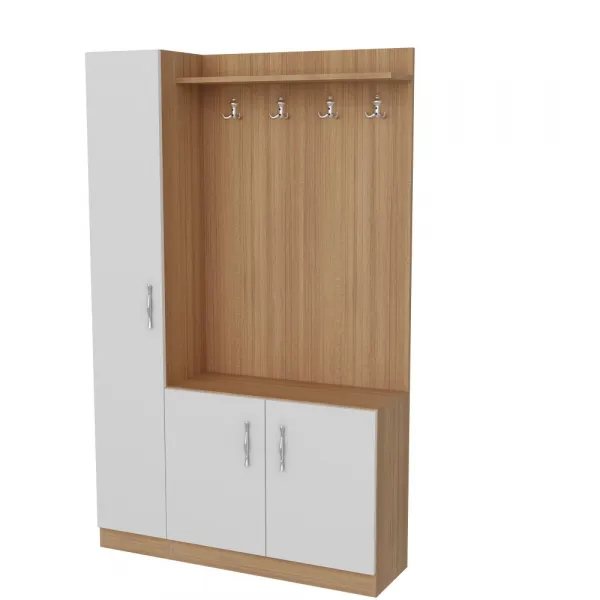 Predsieňová stena Naturel - Teak, White