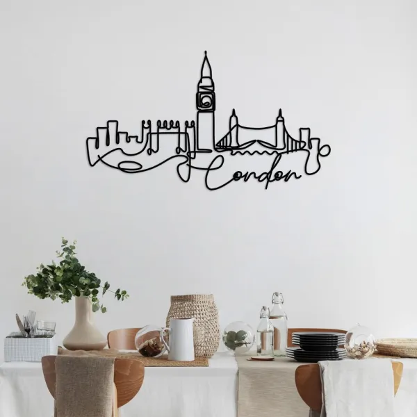 Dekoratívny kovový doplnok na stenu London