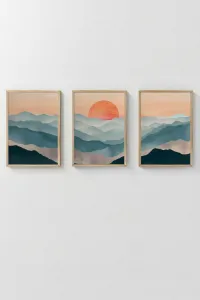 Dekoratívny rámovaný obraz (3 kusy) Artsycllct37