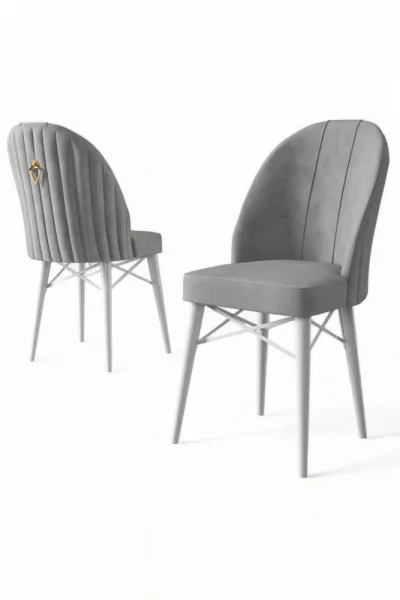 Súprava stoličiek (4 kusy) Ritim - Grey, White
