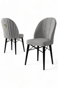 Súprava stoličiek (4 kusy) Ritim - Grey, Black