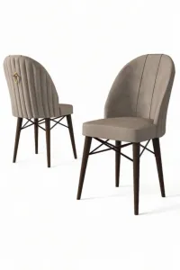 Súprava stoličiek (4 kusy) Ritim - Cappuccino, Brown
