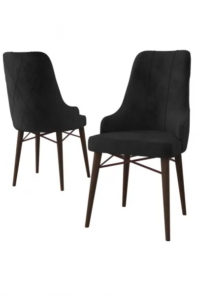 Súprava stoličiek (4 kusy) Neta - Black, Brown