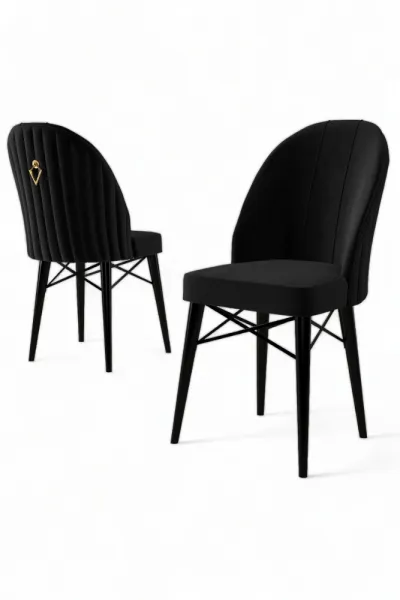 Súprava stoličiek (4 kusy) Ritim - Black