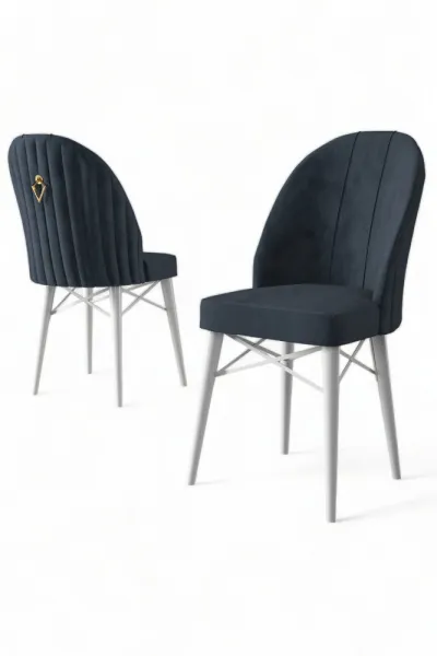 Súprava stoličiek (4 kusy) Ritim - Anthracite, White