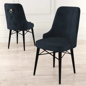 Súprava stoličiek (4 kusy) Pare - Anthracite, Black