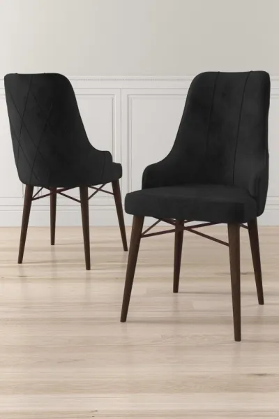 Súprava stoličiek (4 kusy) Neta - Black, Brown