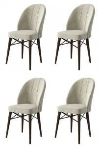 Súprava stoličiek (4 kusy) Ritim - Cream, Brown