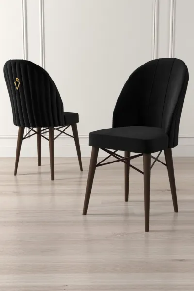 Súprava stoličiek (4 kusy) Ritim - Black, Brown