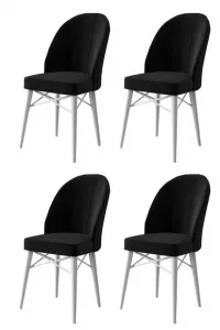 Súprava stoličiek (4 kusy) Ritim - Black, White