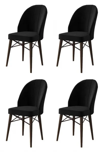 Súprava stoličiek (4 kusy) Ritim - Black, Brown