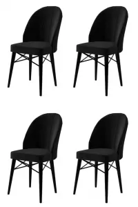 Súprava stoličiek (4 kusy) Ritim - Black