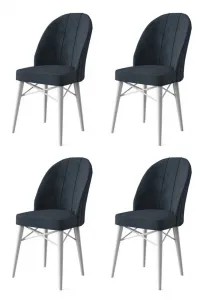 Súprava stoličiek (4 kusy) Ritim - Anthracite, White