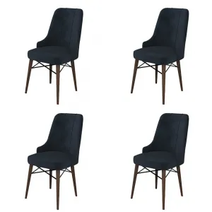 Súprava stoličiek (4 kusy) Pare - Anthracite, Brown