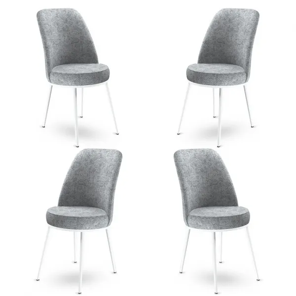 Súprava stoličiek (4 kusy) Dexa - Grey, White