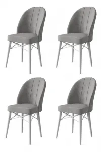Súprava stoličiek (4 kusy) Ritim - Grey, White