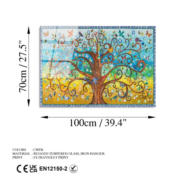 Dekoratívny obraz z tvrdeného skla UV-211 70 x 100