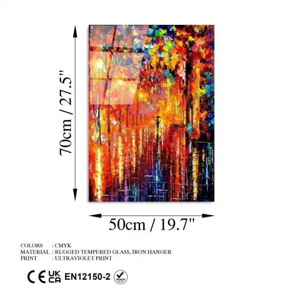 Dekoratívny obraz z tvrdeného skla UV-416 50 x 70